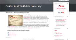 Desktop Screenshot of californiamesa-onlineu.org