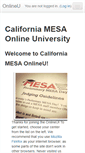 Mobile Screenshot of californiamesa-onlineu.org